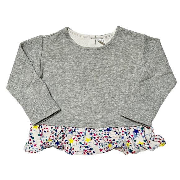 Gap Quilted Peplum Sweatshirt Top Size 3T - Picture 1 of 5